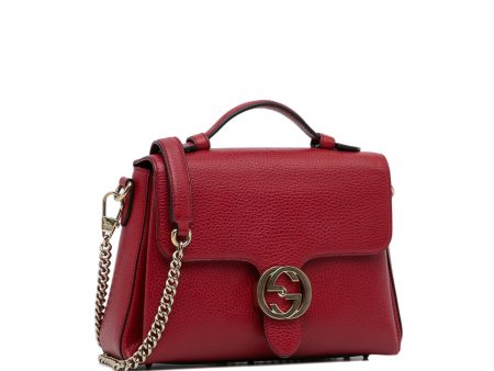 Gucci Small Dollar Calf Interlocking G Satchel (Pgcutx) Sale