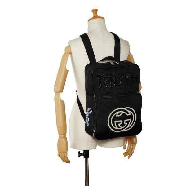 Gucci 80 s Patch Tenebre GG Nylon Backpack (fOclzO) Online Hot Sale