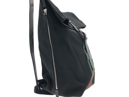 Gucci Web Fold Over Techno Backpack (0Uyhhq) Online Sale