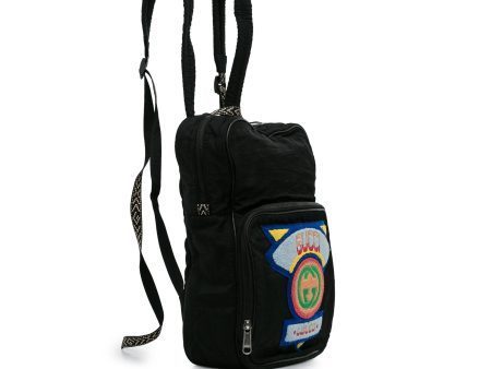 Gucci 80 s Patch Backpack (uAJOdY) Sale