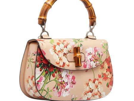 Gucci Bamboo Classic Blooms Top Handle Satchel (eLTiCC) Online