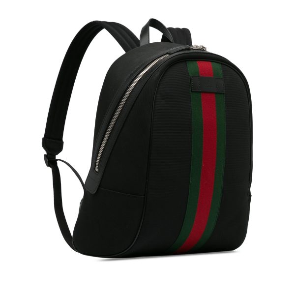 Gucci Techno Web Canvas Backpack HShuVx) Sale