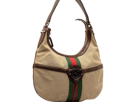 Gucci Web Reins Canvas Hobo Bag (qCOzMw) Fashion