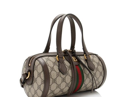 Gucci x Balenciaga BB Supreme Monogram Web Ophidia Boston Bag (XYpX9x) on Sale