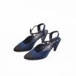 Chanel Bowtie Slingback Heels Navy Online Sale