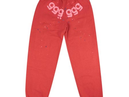 Sp5der Sweatpants Red Pink Sale