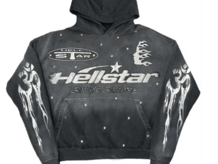 Hellstar Acid Wash Black hoodie Online Sale