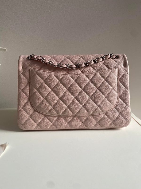 CHANEL Jumbo Classic Double Flap Pink Caviar SHW For Discount