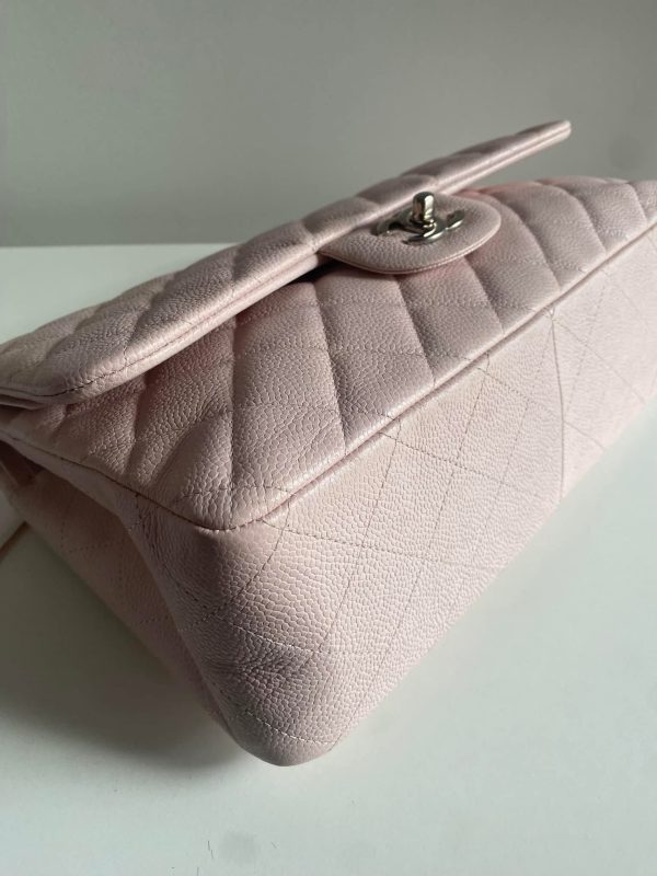 CHANEL Jumbo Classic Double Flap Pink Caviar SHW For Discount