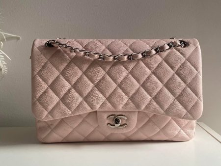 CHANEL Jumbo Classic Double Flap Pink Caviar SHW For Discount