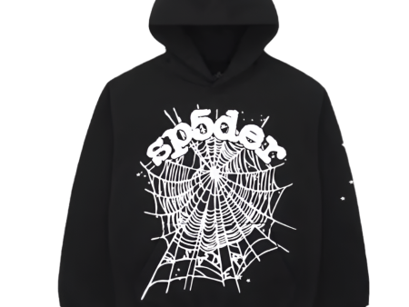 Sp5der Hoodie Black White For Cheap