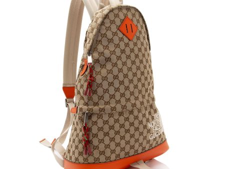 Gucci x North Face GG Canvas Backpack (EK8Yky) For Sale