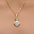 Invisible-set Princess Cut Diamond Pendant Online