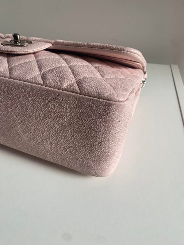 CHANEL Jumbo Classic Double Flap Pink Caviar SHW For Discount