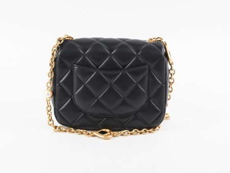 Chanel 23P Mini Square Bag Lambskin Black (Microchip) Fashion