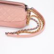 Chanel Quilted Calfskin Gabrielle Clutch On Chain Light Pink Supply