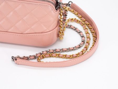 Chanel Quilted Calfskin Gabrielle Clutch On Chain Light Pink Supply