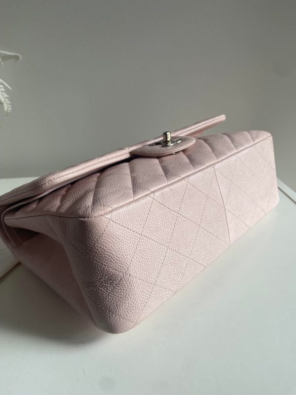 CHANEL Jumbo Classic Double Flap Pink Caviar SHW For Discount