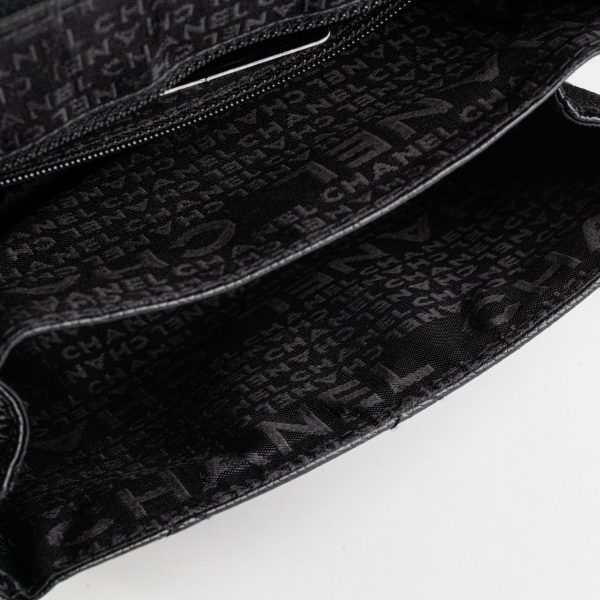 Chanel Black Caviar Seasonal Shoulder Flap Bag For Cheap