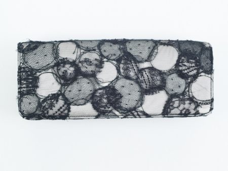 Chanel Lace Bow Clutch Black on Sale