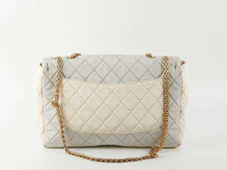 Chanel Tri-Color Microfiber Reissue Jumbo Flap Bag For Sale