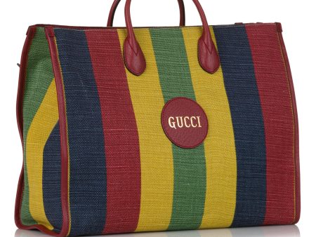 Gucci Baiadera Stripe Canvas Satchel ddvpMT) For Cheap