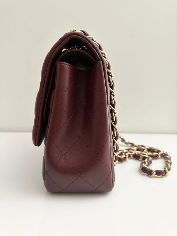 CHANEL Jumbo Classic Double Flap Burgundy Lambskin GHW Hot on Sale