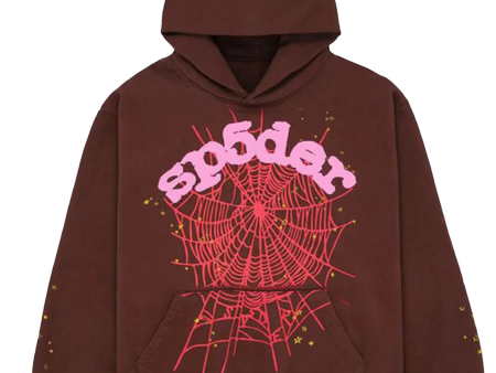 Sp5der Hoodie Brown Cheap