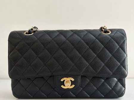 CHANEL Vintage 24K Medium Classic Caviar Double Flap Online now