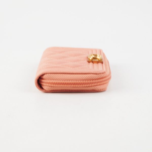 Chanel Boy Zip Compact Wallet Pink Online now