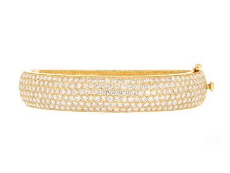 Sparkling Diamond Pave Bangle Bracelet For Discount