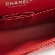 Chanel Classic Medium Large M L Caviar Red - Series 18 For Sale