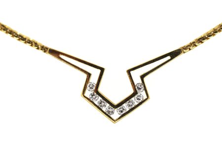 14k Gold Diamond Choker Necklace Online now